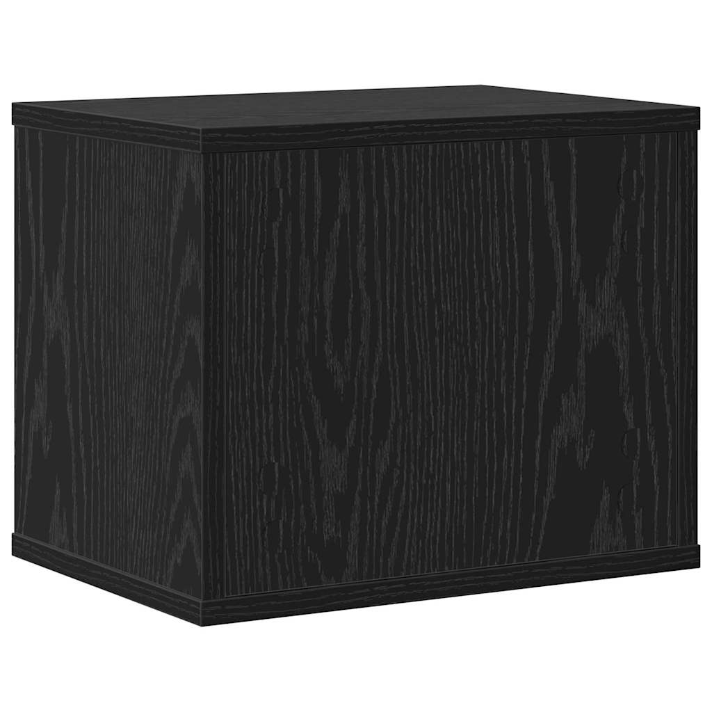 Desk Organiser Black Oak 36 x 26 x 29.5 cm Engineered Wood