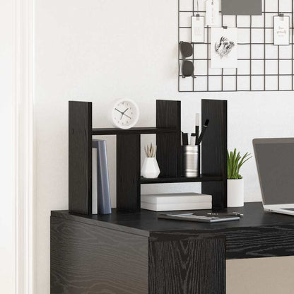 Desk Organiser Black Oak 34.5 x 15.5 x 35.5 cm Engineered Wood