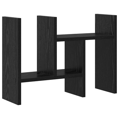 Desk Organiser Black Oak 34.5 x 15.5 x 35.5 cm Engineered Wood