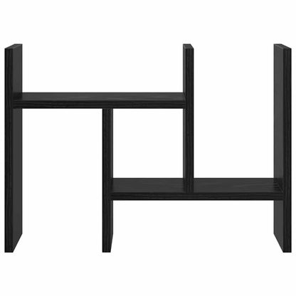 Desk Organiser Black Oak 34.5 x 15.5 x 35.5 cm Engineered Wood