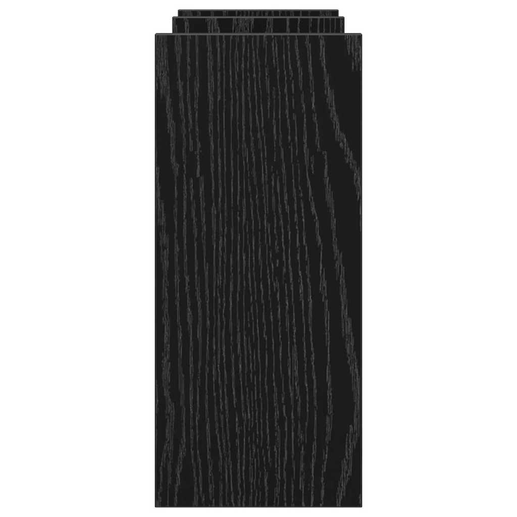 Desk Organiser Black Oak 34.5 x 15.5 x 35.5 cm Engineered Wood