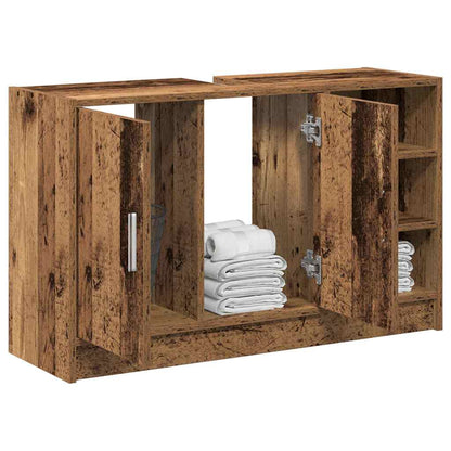 Bathroom Cabinet Old Wood 90 x 29 x 55 cm Engineered wood