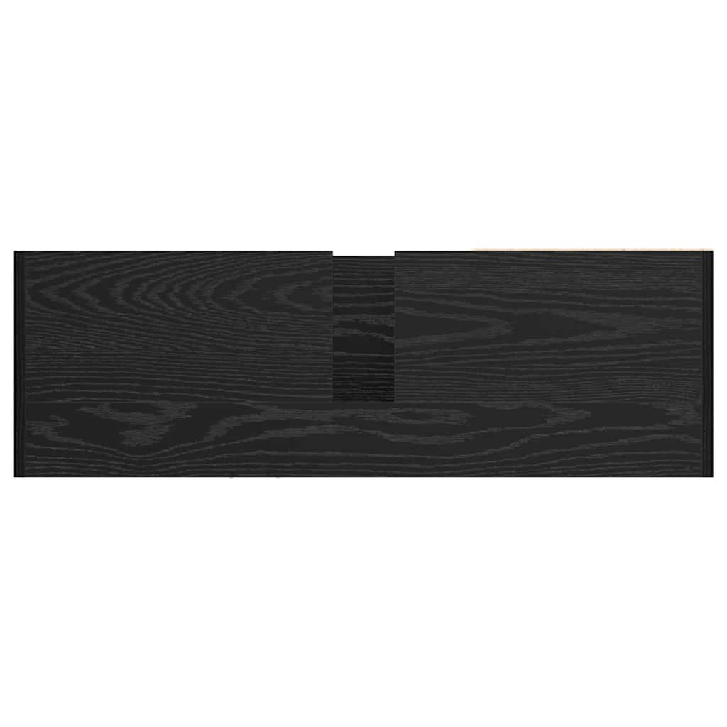 Bathroom Cabinet Black Oak 90 x 29 x 55 cm Engineered wood