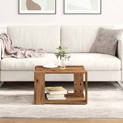 Coffee Table Old Wood 51.5 x 51.5 x 30 cm Engineered Wood