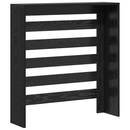 Radiator Cover Black Oak 78 x 20 x 82 cm Engineered Wood