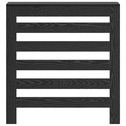 Radiator Cover Black Oak 78 x 20 x 82 cm Engineered Wood