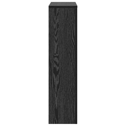 Radiator Cover Black Oak 78 x 20 x 82 cm Engineered Wood