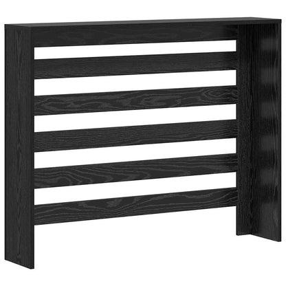 Radiator Cover Black Oak 104 x 20 x 82 cm Engineered Wood
