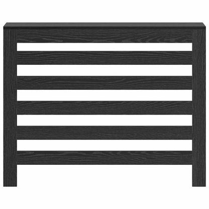 Radiator Cover Black Oak 104 x 20 x 82 cm Engineered Wood
