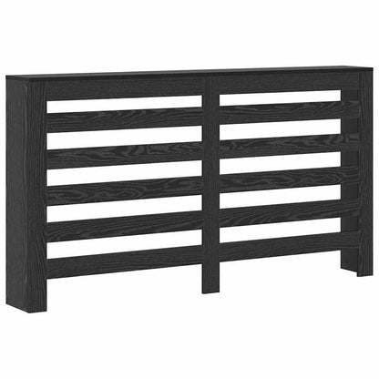 Radiator Cover Black Oak 149 x 20 x 82 cm Engineered Wood