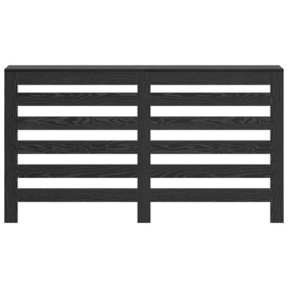 Radiator Cover Black Oak 149 x 20 x 82 cm Engineered Wood