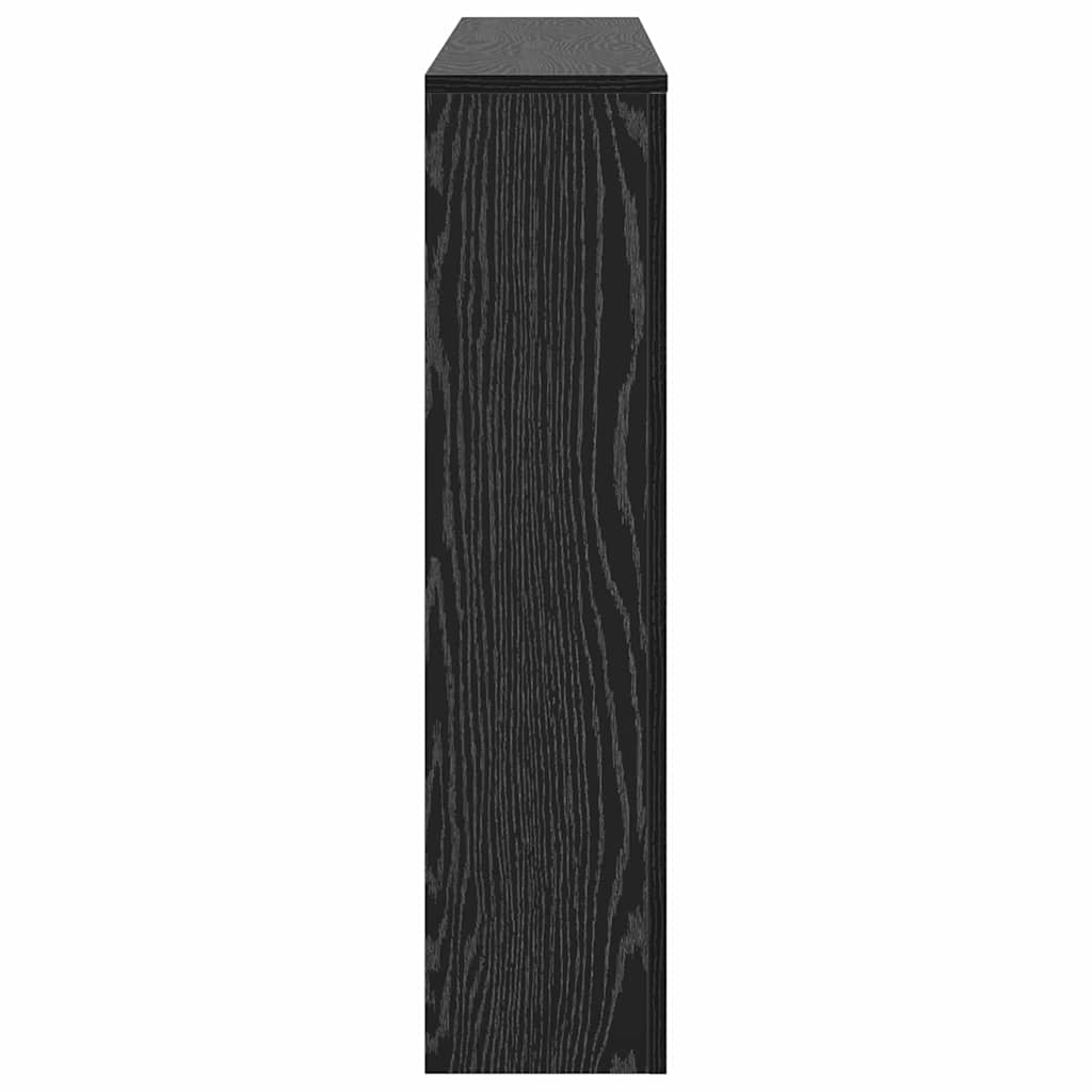 Radiator Cover Black Oak 149 x 20 x 82 cm Engineered Wood