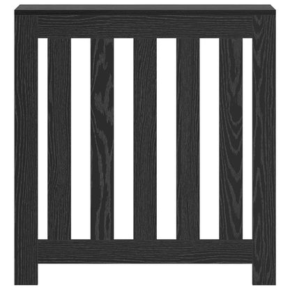 Radiator Cover Black Oak 78 x 20 x 82 cm Engineered Wood