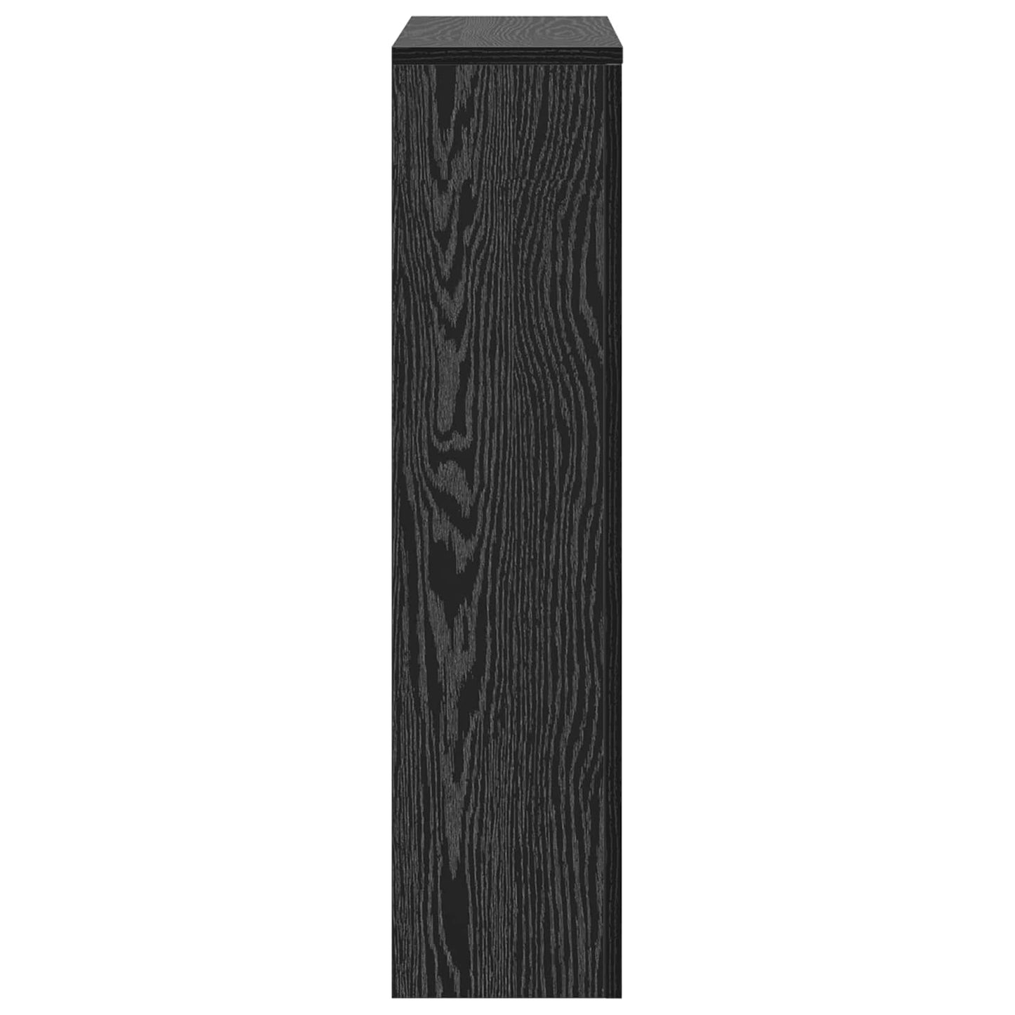 Radiator Cover Black Oak 78 x 20 x 82 cm Engineered Wood