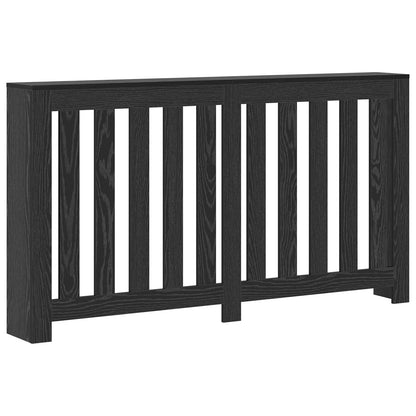 Radiator Cover Black Oak 149 x 20 x 82 cm Engineered Wood
