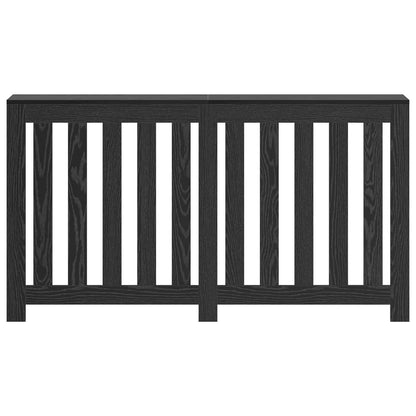 Radiator Cover Black Oak 149 x 20 x 82 cm Engineered Wood