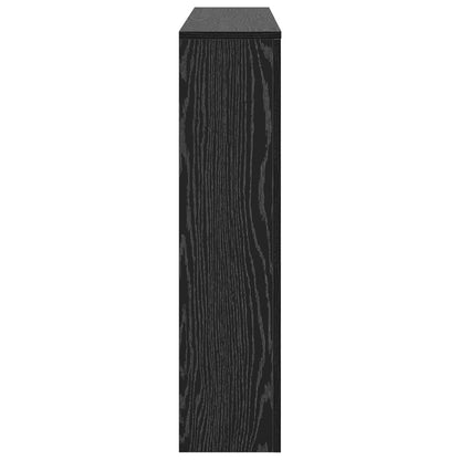 Radiator Cover Black Oak 149 x 20 x 82 cm Engineered Wood