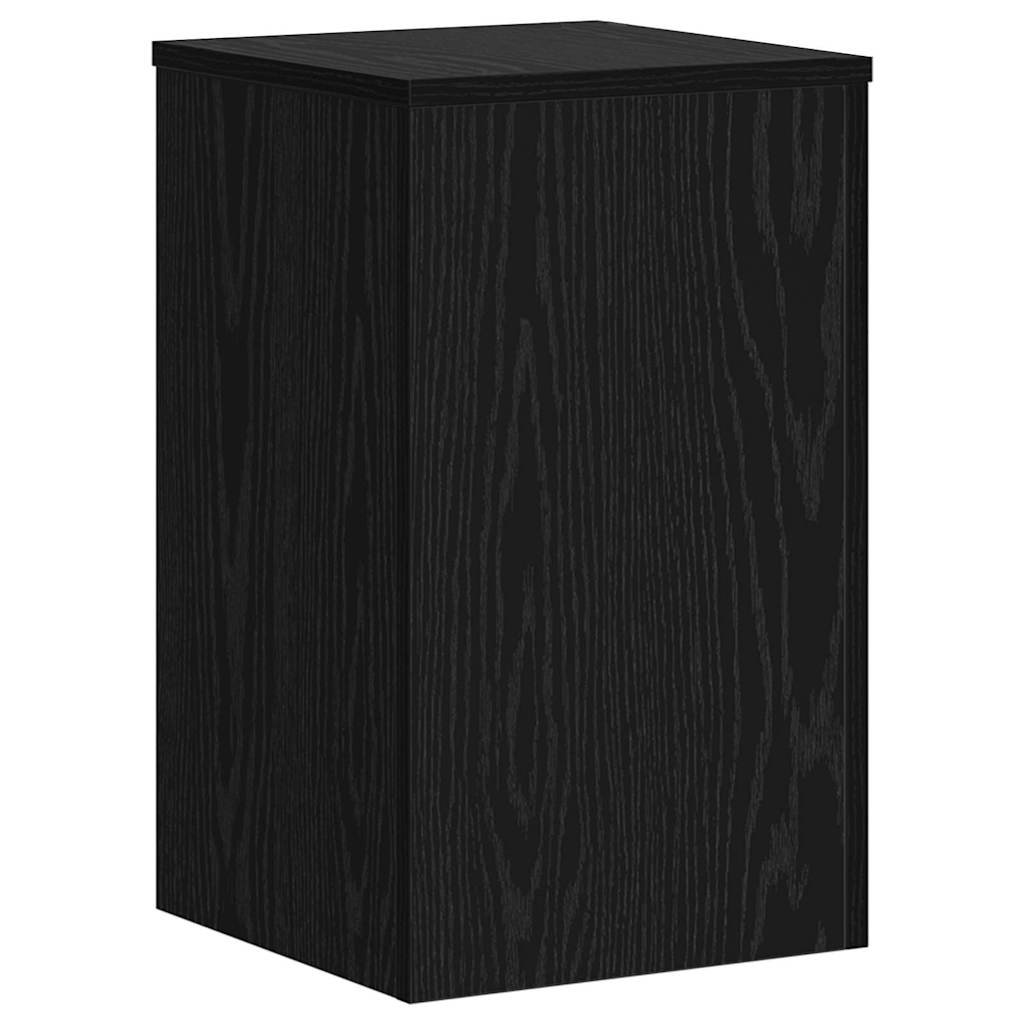 Plant Stand 2 pcs Black Oak 30 x 30 x 50 cm Engineered Wood