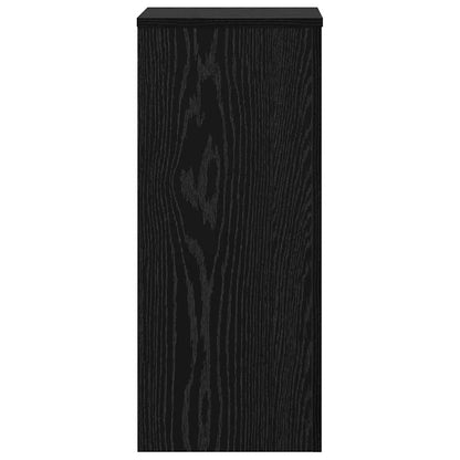 Plant Stand 2 pcs Black Oak 30 x 30 x 70 cm Engineered Wood