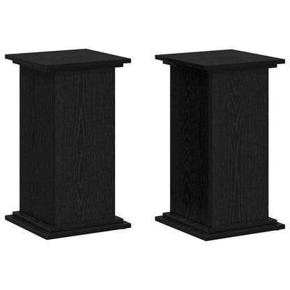 Plant Stand Black Oak 33 x 33 x 60 cm Engineered wood