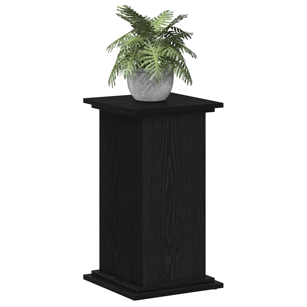 Plant Stand Black Oak 33 x 33 x 60 cm Engineered wood