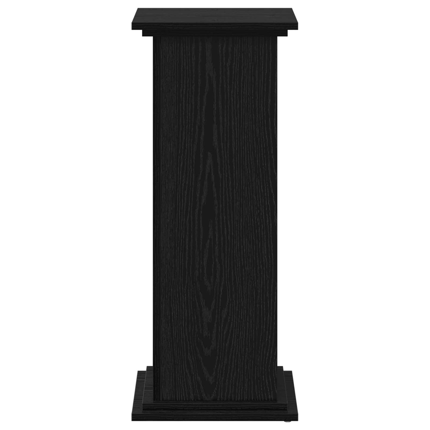 Plant Stand Black Oak 33 x 33 x 80 cm Engineered wood