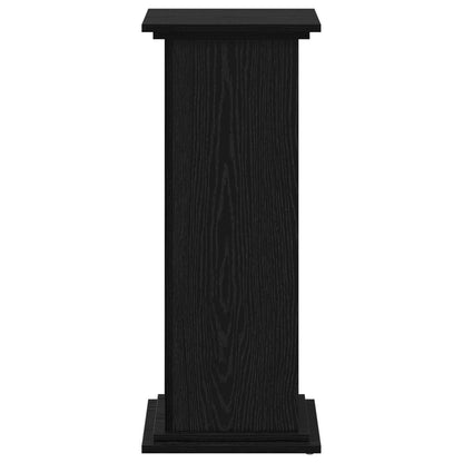 Plant Stand Black Oak 33 x 33 x 80 cm Engineered wood