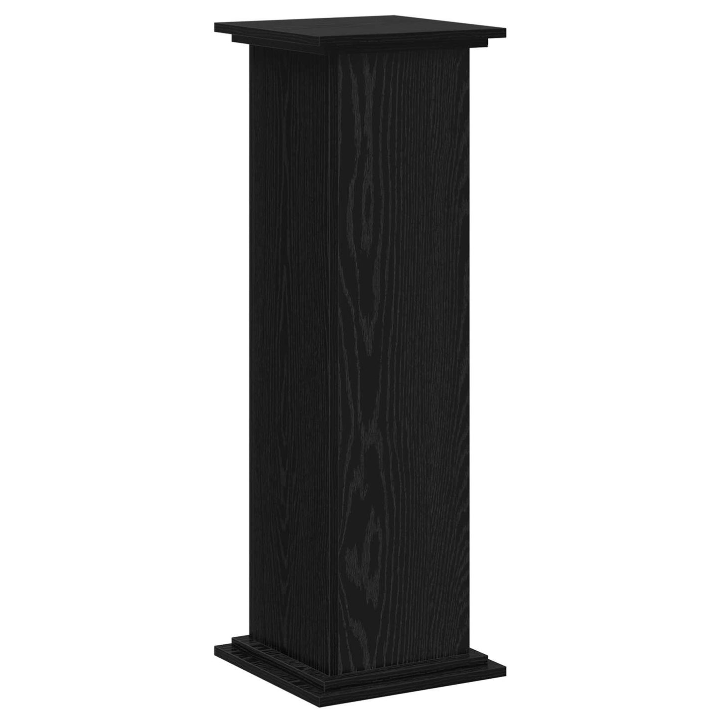 Plant Stand Black Oak 33 x 33 x 100 cm Engineered wood