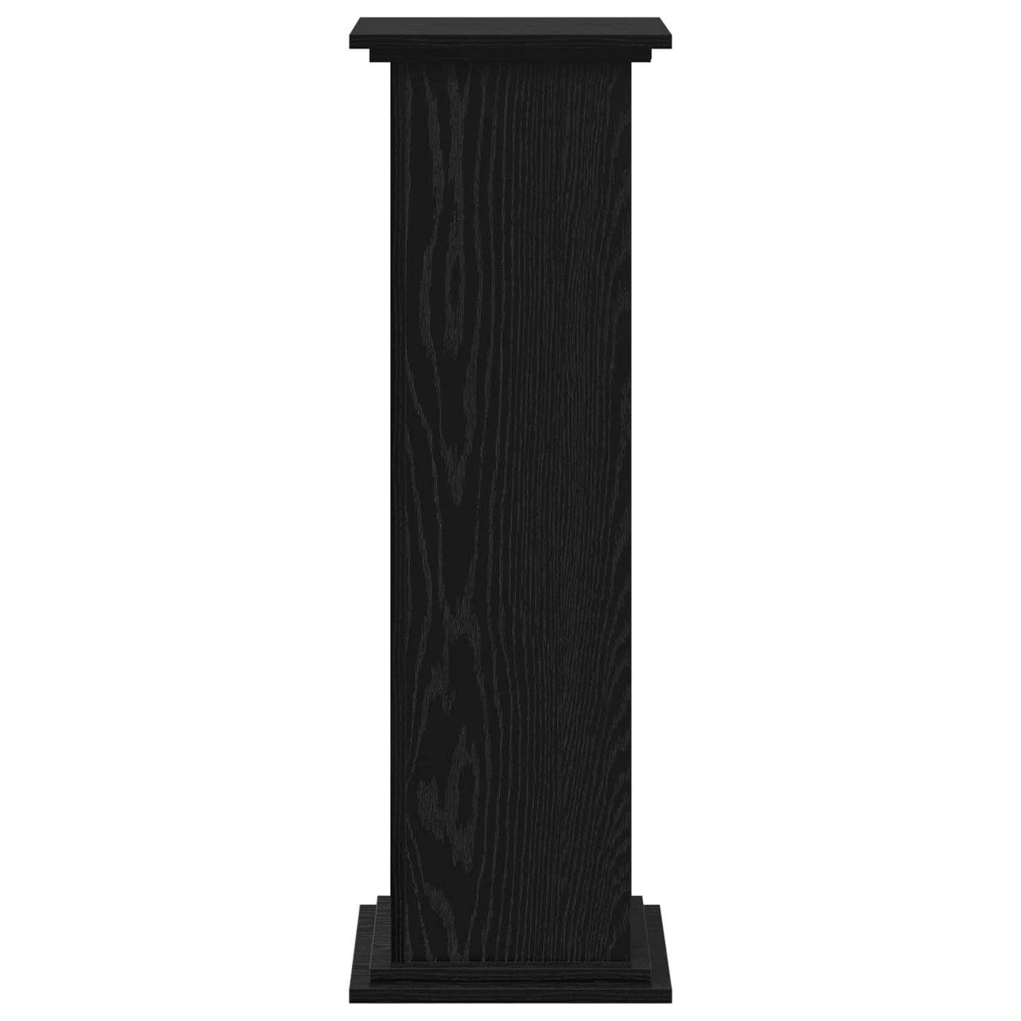 Plant Stand Black Oak 33 x 33 x 100 cm Engineered wood