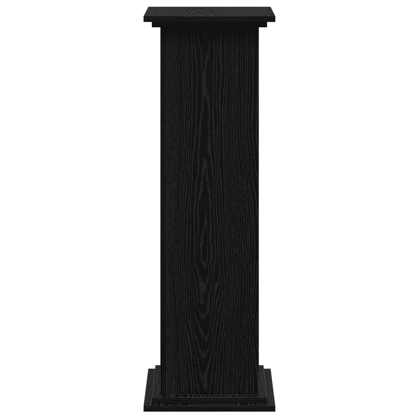 Plant Stand Black Oak 33 x 33 x 100 cm Engineered wood
