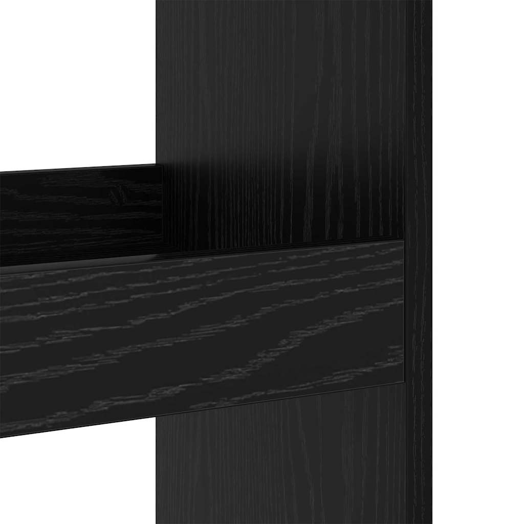 Bar Table 60 x 60 x 100 cm Engineered Wood Black Oak