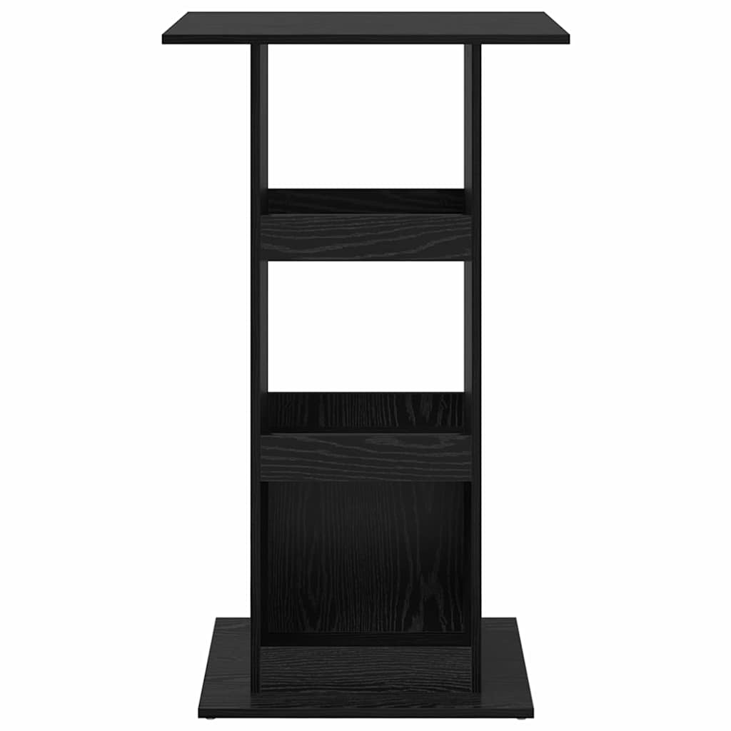 Bar Table 60 x 60 x 100 cm Engineered Wood Black Oak