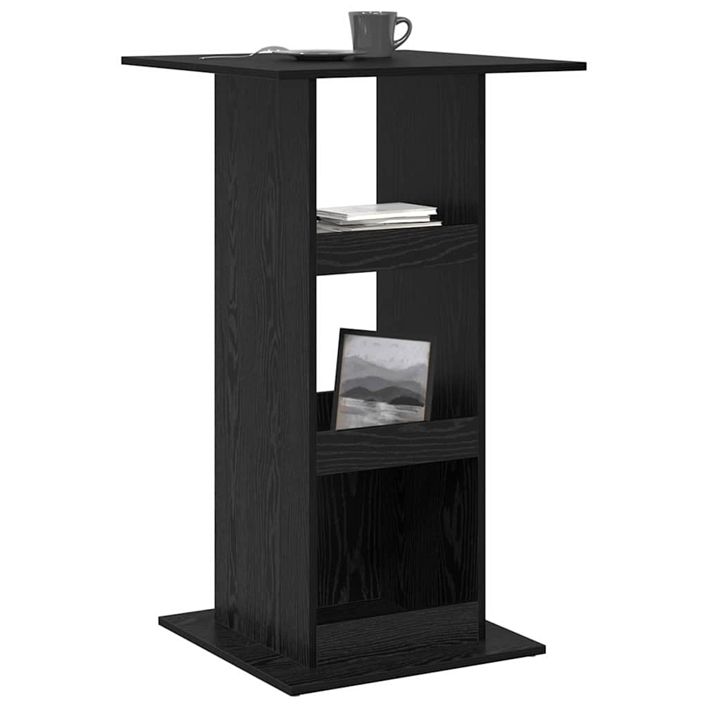 Bar Table 60 x 60 x 100 cm Engineered Wood Black Oak