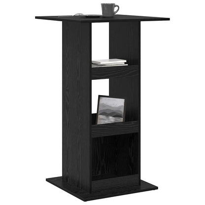 Bar Table 60 x 60 x 100 cm Engineered Wood Black Oak