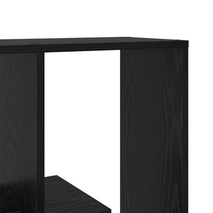 Book Cabinet 8-Tier 67 x 25 x 162 cm Engineered Wood Black Oak