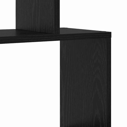 Book Cabinet Black Oak 70 x 24 x 193.5 cm Engineered Wood