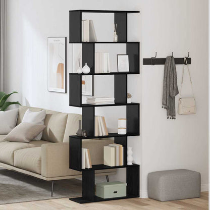Book Cabinet 6-Tier 70 x 24 x 193.5 cm Engineered Wood