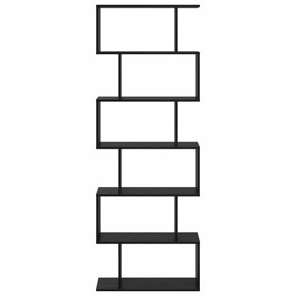 Book Cabinet Black Oak 70 x 24 x 193.5 cm Engineered Wood