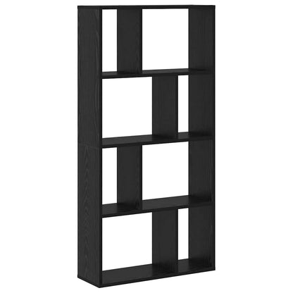 Book Cabinet Black Oak 60 x 20 x 102.5 cm Engineered Wood
