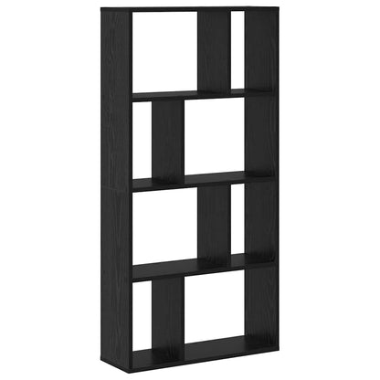 Book Cabinet Black Oak 60 x 20 x 102.5 cm Engineered Wood