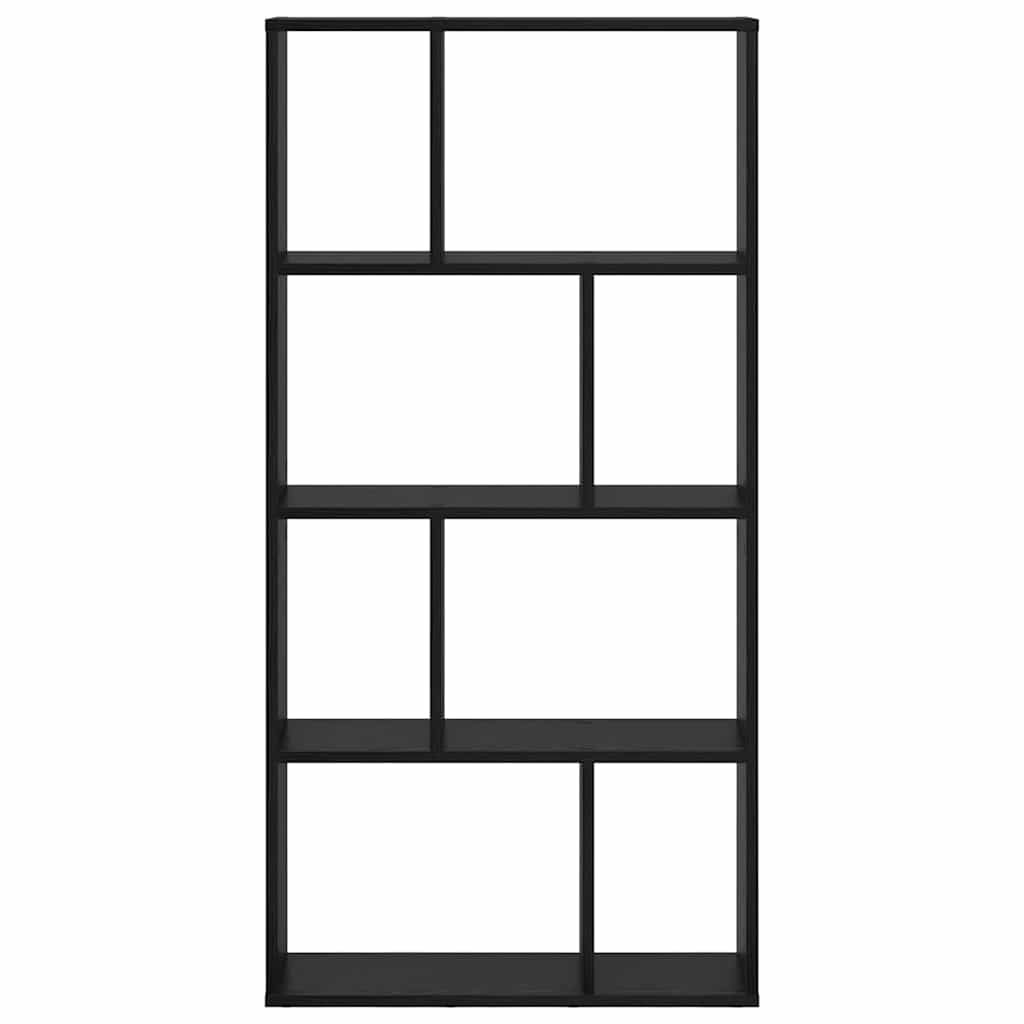 Book Cabinet Black Oak 60 x 20 x 102.5 cm Engineered Wood