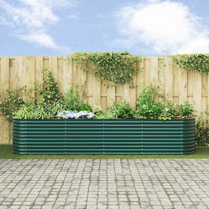 Raised Bed Green 400 x 80 x 81 cm Steel