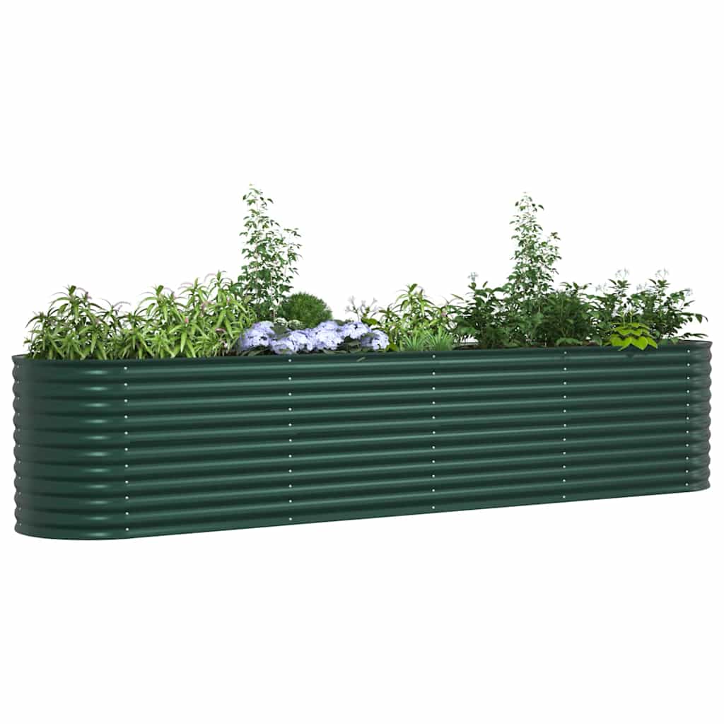 Raised Bed Green 400 x 80 x 81 cm Steel