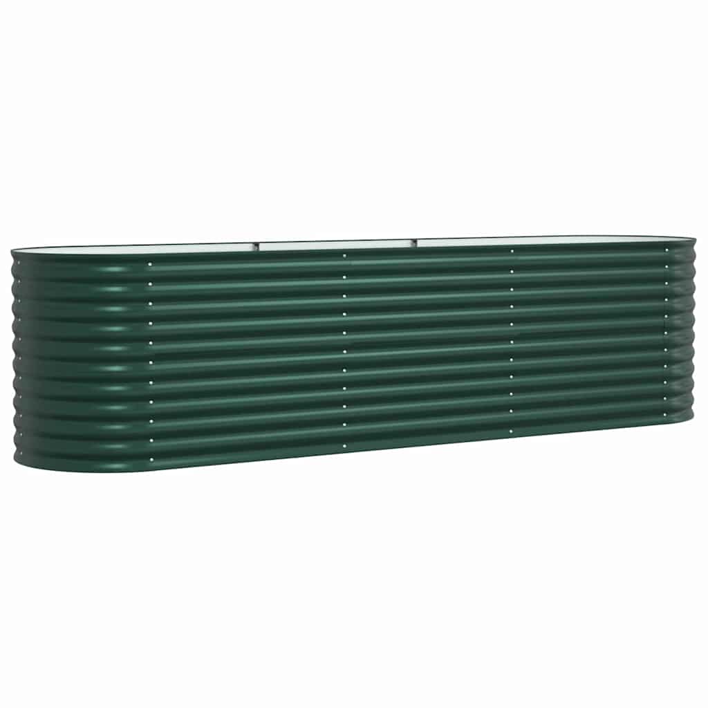 Raised Bed Green 320 x 80 x 81 cm Steel