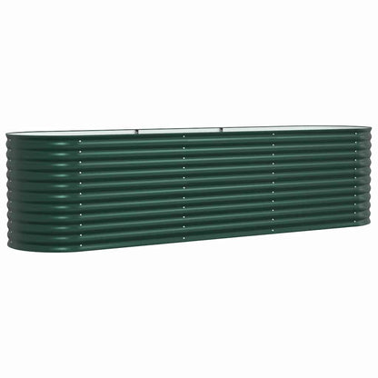 Raised Bed Green 320 x 80 x 81 cm Steel