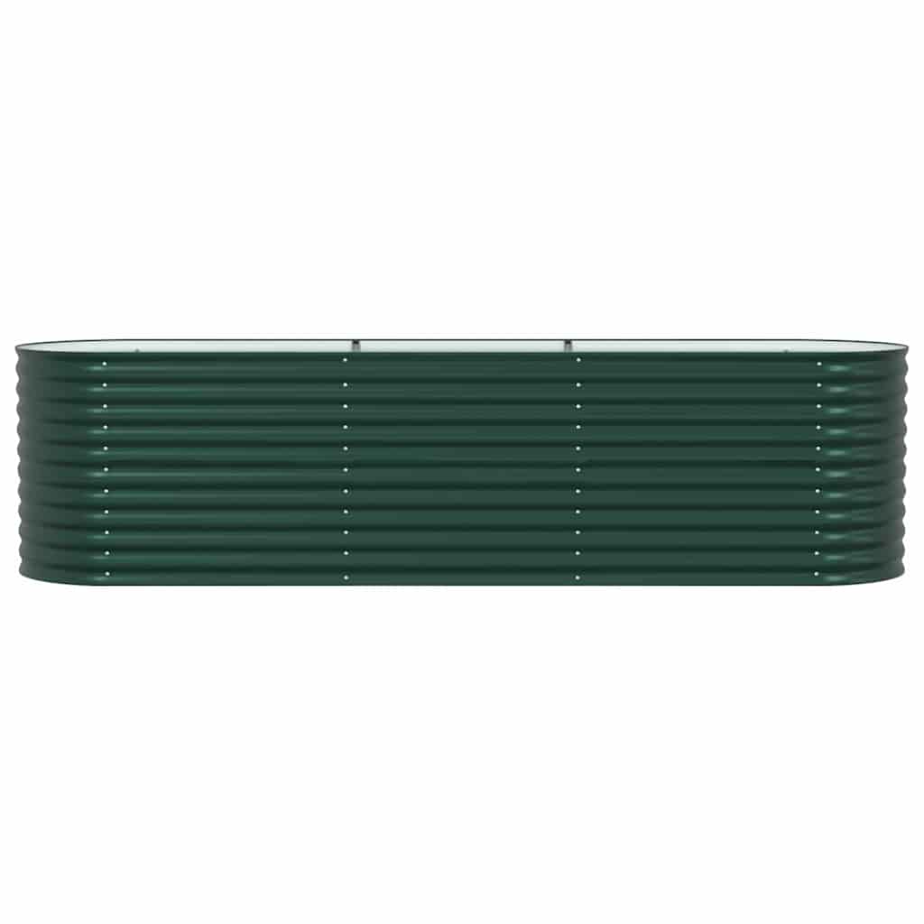 Raised Bed Green 320 x 80 x 81 cm Steel