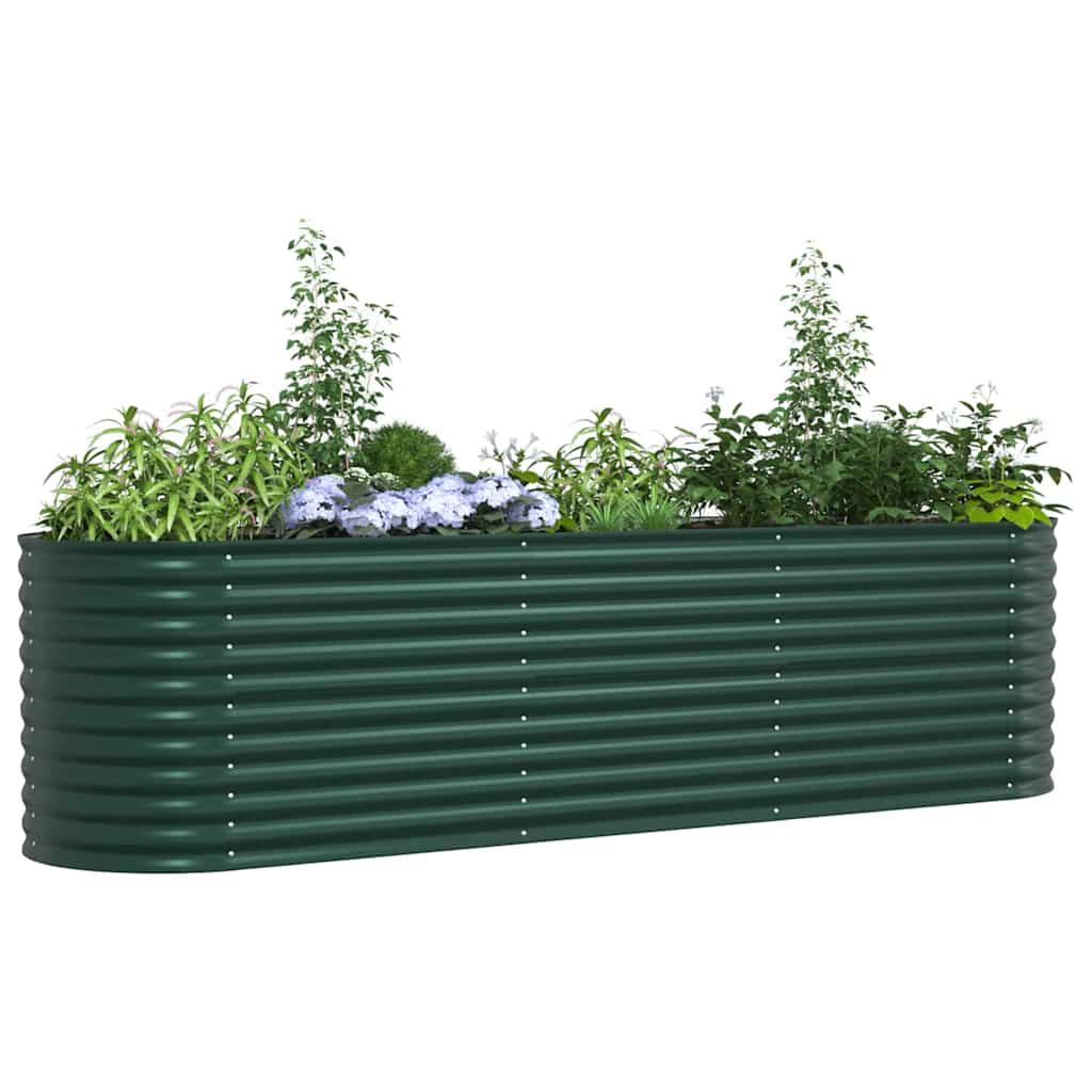 Raised Bed Green 320 x 80 x 81 cm Steel