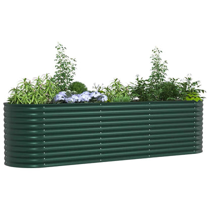 Raised Bed Green 320 x 80 x 81 cm Steel