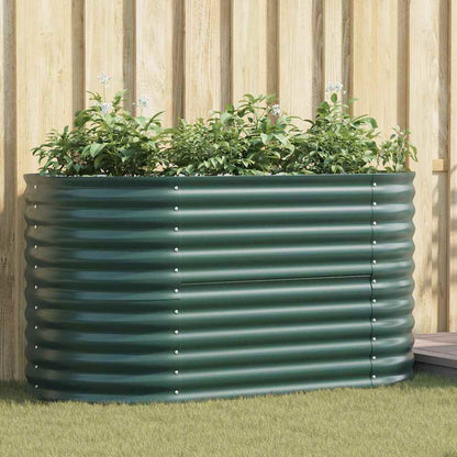 Raised Bed Green 160 x 80 x 81 cm Steel