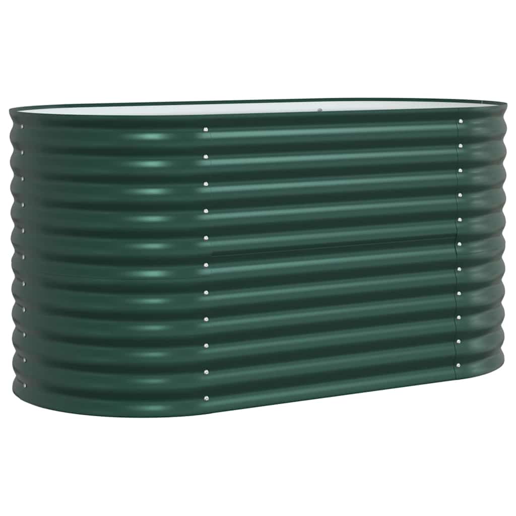 Raised Bed Green 160 x 80 x 81 cm Steel